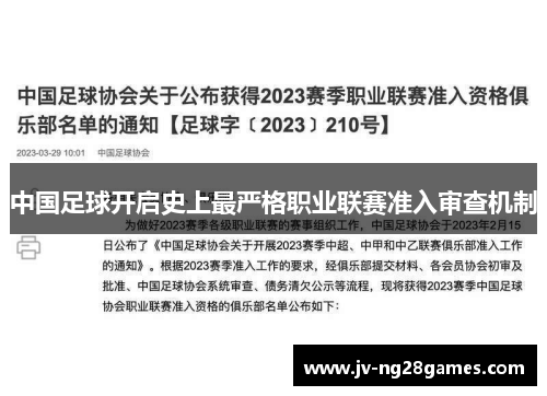 中国足球开启史上最严格职业联赛准入审查机制